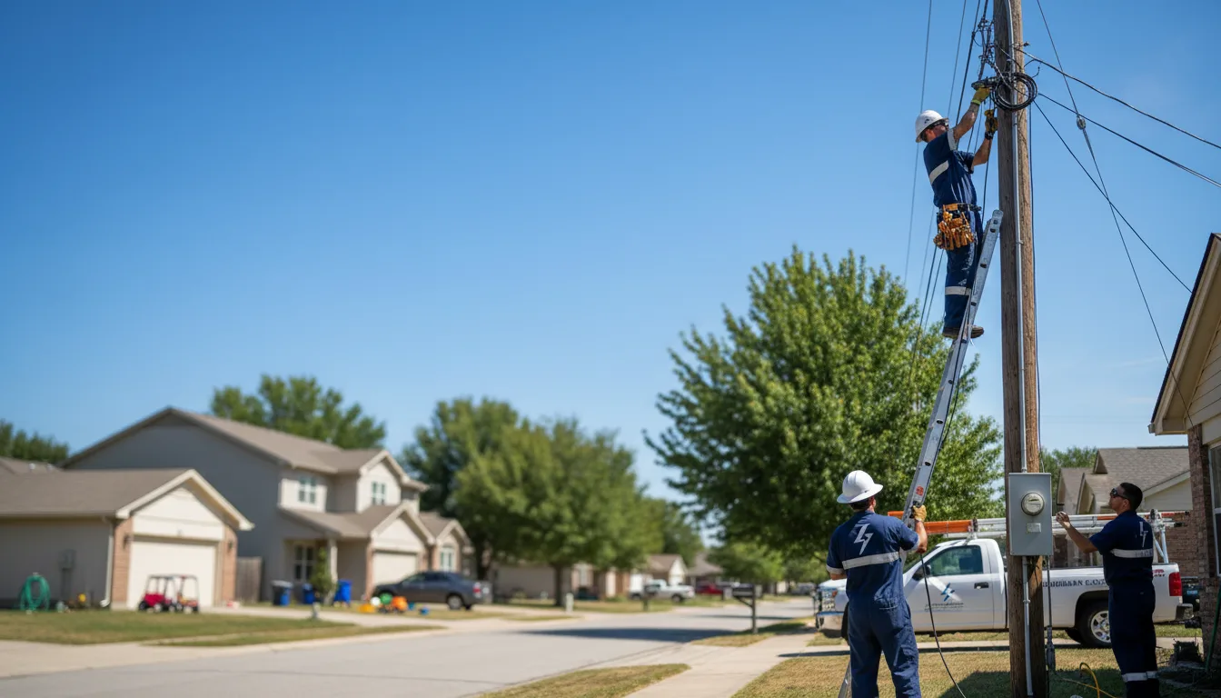 Residential electrician providing installation services in Orefield, PA